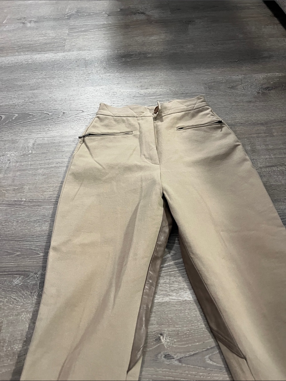 Rene Lezard Leather Patch Riding Pants Womens size 34 - Picture 2 of 10